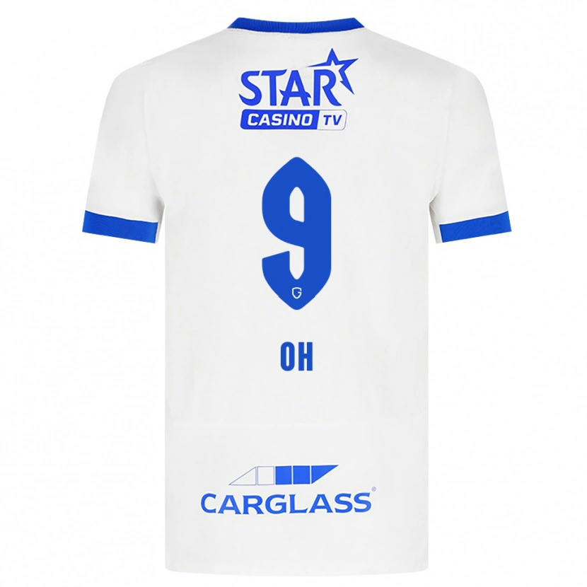 Danxen Män Hyeon-Gyu Oh #9 Vit Blå Bortatröja Matchtröjor 2026/27 Tröjor T-Tröja