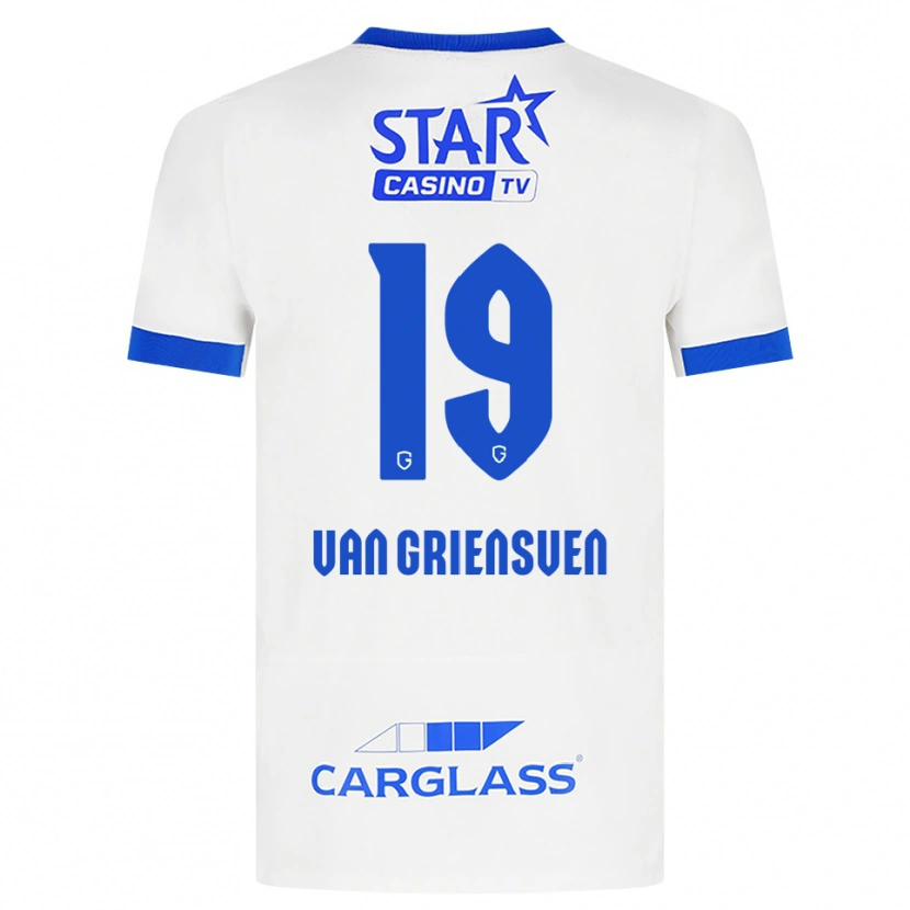Danxen Män Evy Van Griensven #19 Vit Blå Bortatröja Matchtröjor 2026/27 Tröjor T-Tröja