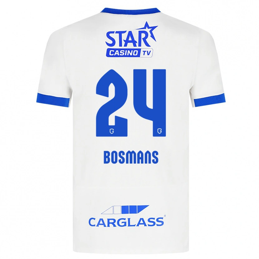 Danxen Män Pia Bosmans #24 Vit Blå Bortatröja Matchtröjor 2026/27 Tröjor T-Tröja