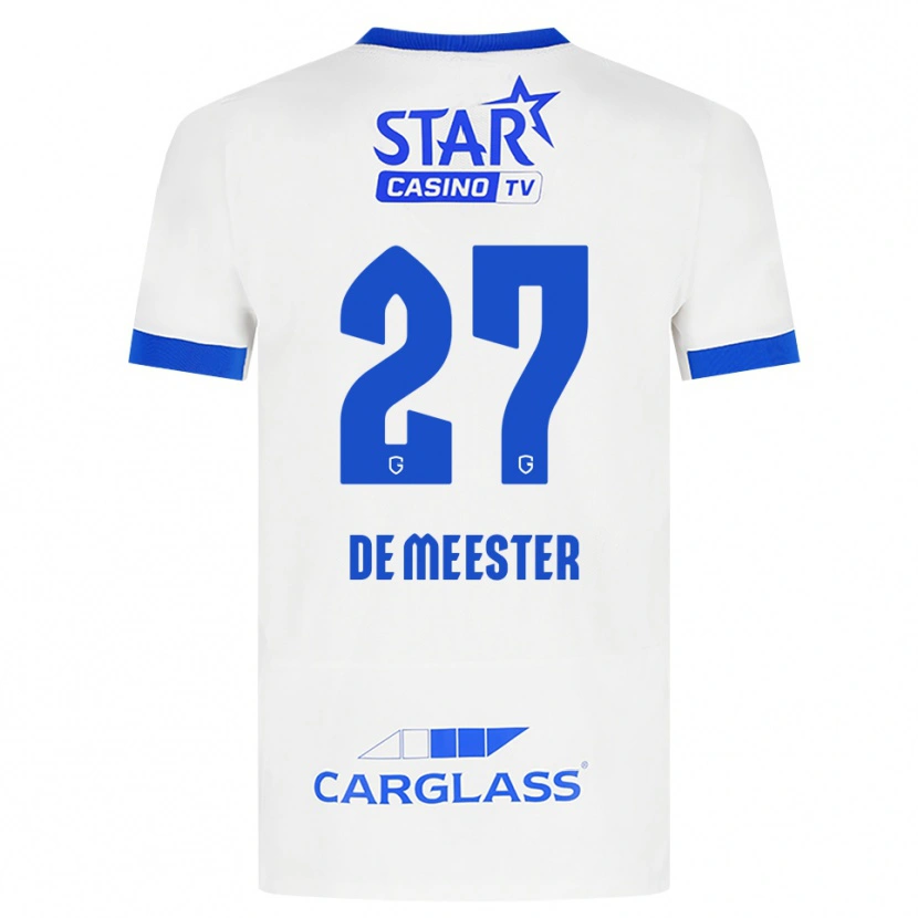 Danxen Män Joyce De Meester #27 Vit Blå Bortatröja Matchtröjor 2026/27 Tröjor T-Tröja
