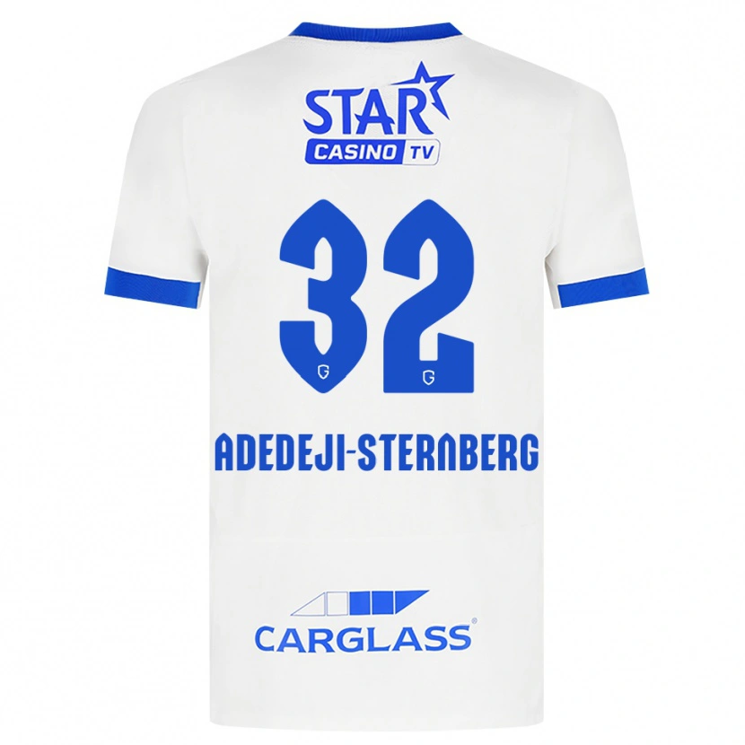 Danxen Män Noah Adedeji-Sternberg #32 Vit Blå Bortatröja Matchtröjor 2026/27 Tröjor T-Tröja