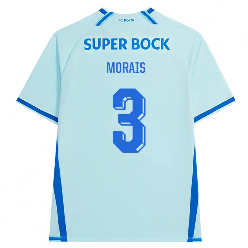 Danxen Män Rodrigo Morais #3 Ljus Cyan Blå Tredjesatsen Matchtröjor 2026/27 Tröjor T-Tröja