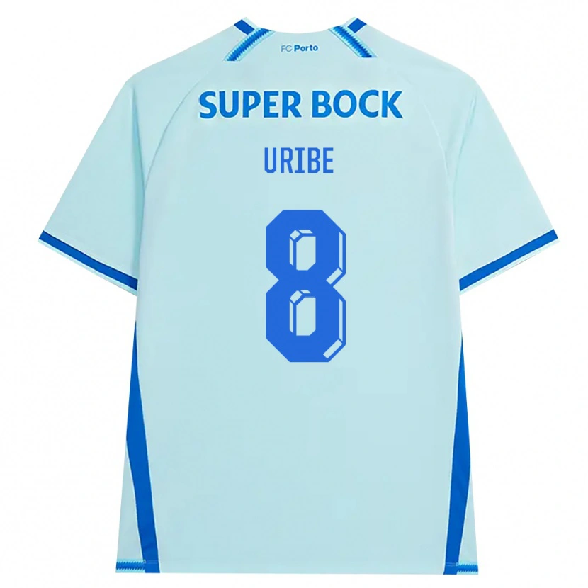 Danxen Män Mateus Uribe #8 Ljus Cyan Blå Tredjesatsen Matchtröjor 2026/27 Tröjor T-Tröja