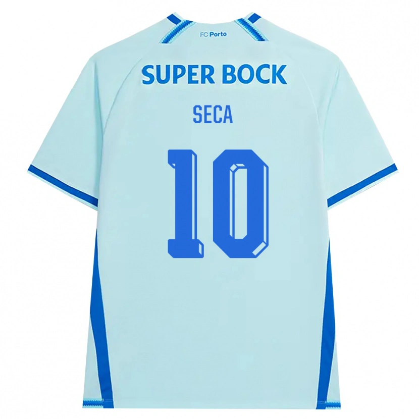 Danxen Män Rodrigo Seca #10 Ljus Cyan Blå Tredjesatsen Matchtröjor 2026/27 Tröjor T-Tröja