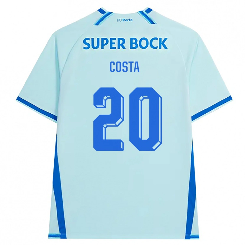 Danxen Män Alberto Costa #20 Ljus Cyan Blå Tredjesatsen Matchtröjor 2026/27 Tröjor T-Tröja