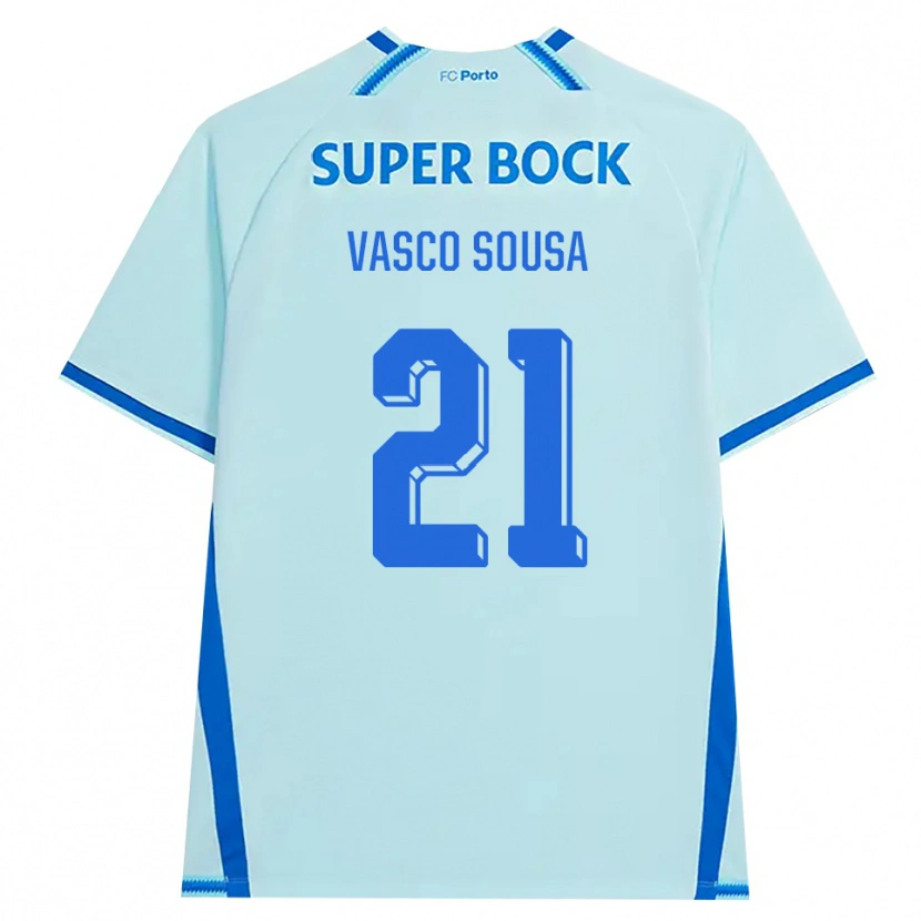 Danxen Män Vasco Sousa #21 Ljus Cyan Blå Tredjesatsen Matchtröjor 2026/27 Tröjor T-Tröja