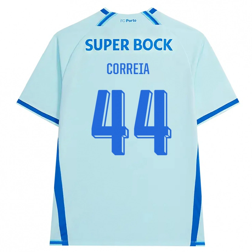 Danxen Män Romain Correia #44 Ljus Cyan Blå Tredjesatsen Matchtröjor 2026/27 Tröjor T-Tröja