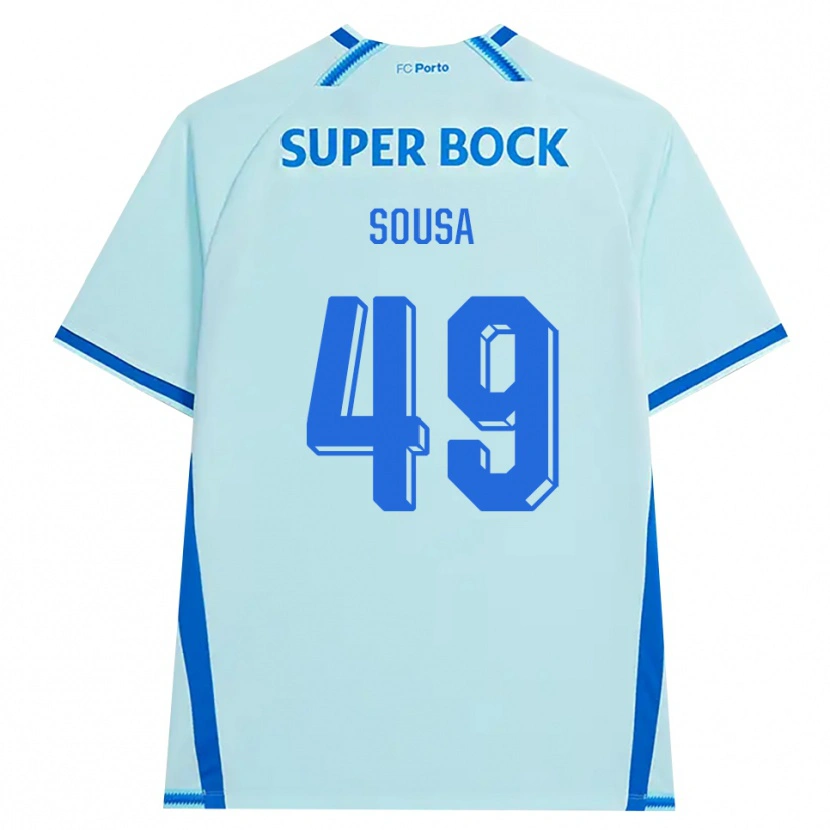 Danxen Män Gonçalo Sousa #49 Ljus Cyan Blå Tredjesatsen Matchtröjor 2026/27 Tröjor T-Tröja