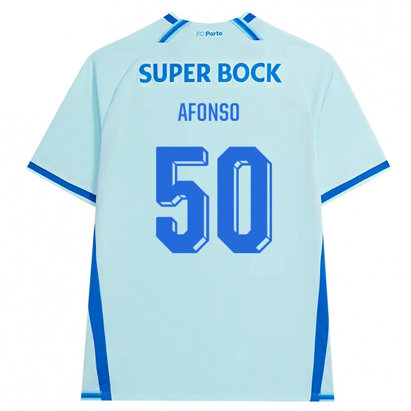 Danxen Män João Afonso #50 Ljus Cyan Blå Tredjesatsen Matchtröjor 2026/27 Tröjor T-Tröja