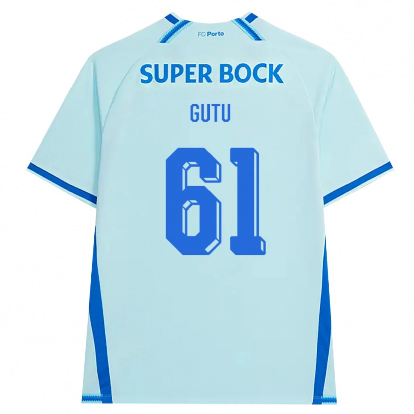 Danxen Män Denis Gutu #61 Ljus Cyan Blå Tredjesatsen Matchtröjor 2026/27 Tröjor T-Tröja
