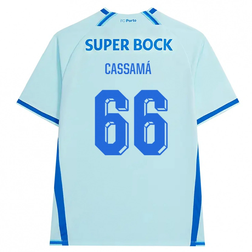 Danxen Män Adramane Cassamá #66 Ljus Cyan Blå Tredjesatsen Matchtröjor 2026/27 Tröjor T-Tröja