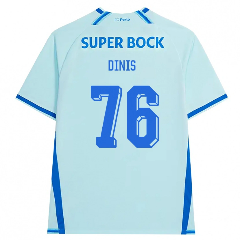 Danxen Män Dinis Andrade Rodrigues #76 Ljus Cyan Blå Tredjesatsen Matchtröjor 2026/27 Tröjor T-Tröja