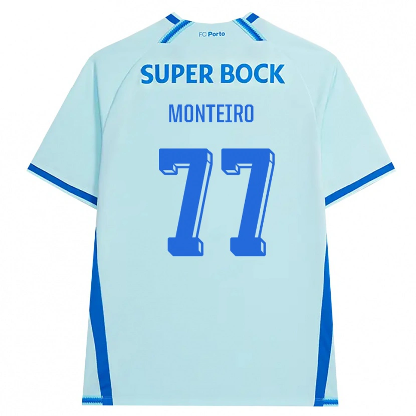 Danxen Män Rui Monteiro #77 Ljus Cyan Blå Tredjesatsen Matchtröjor 2026/27 Tröjor T-Tröja