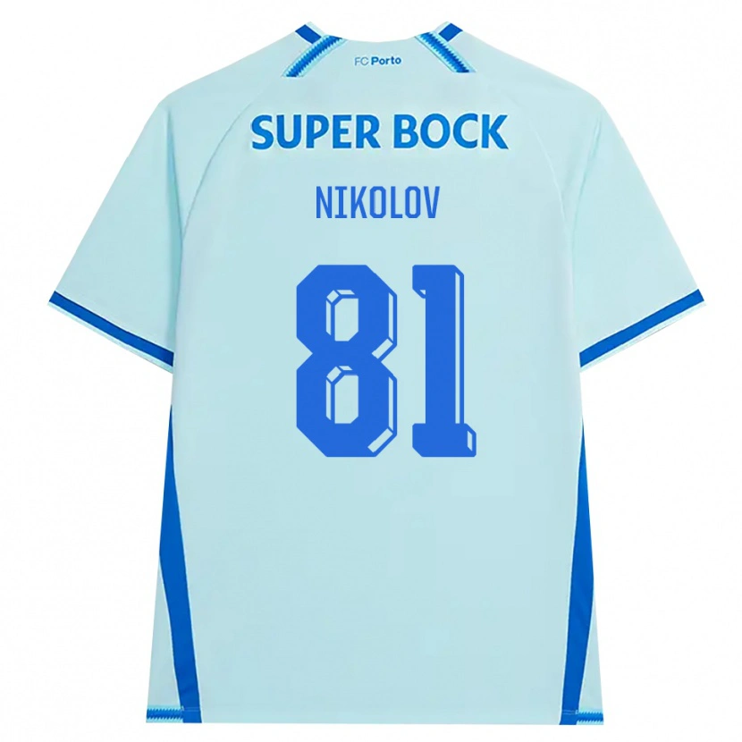 Danxen Män Antoni Nikolov #81 Ljus Cyan Blå Tredjesatsen Matchtröjor 2026/27 Tröjor T-Tröja