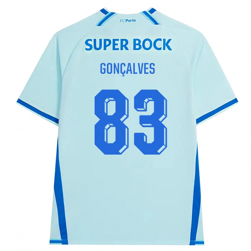 Danxen Män Rodrigo Gonçalves #83 Ljus Cyan Blå Tredjesatsen Matchtröjor 2026/27 Tröjor T-Tröja