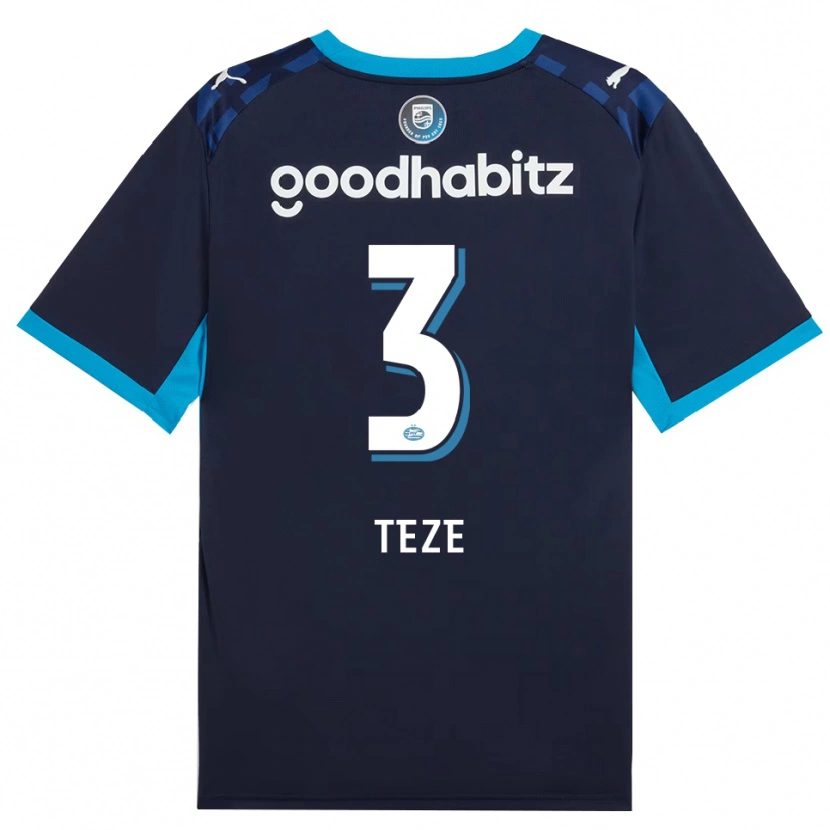 Danxen Män Jordan Teze #3 Kornblå Kungligblå Tredjesatsen Matchtröjor 2026/27 Tröjor T-Tröja