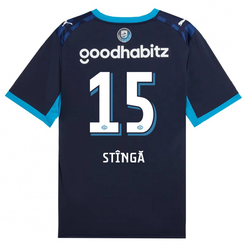 Danxen Män Lucas Stîngă #15 Kornblå Kungligblå Tredjesatsen Matchtröjor 2026/27 Tröjor T-Tröja