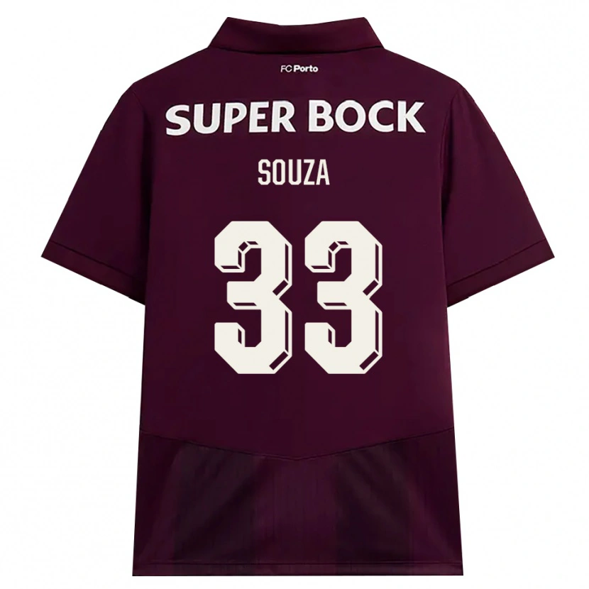 Danxen Män João Victor De Souza Menezes #33 Vinröd Vit Bortatröja Matchtröjor 2026/27 Tröjor T-Tröja