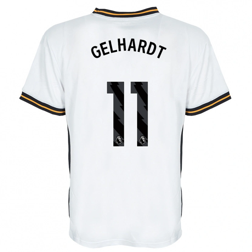 Danxen Män Joe Gelhardt #11 Vit Orange Svart Bortatröja Matchtröjor 2026/27 Tröjor T-Tröja