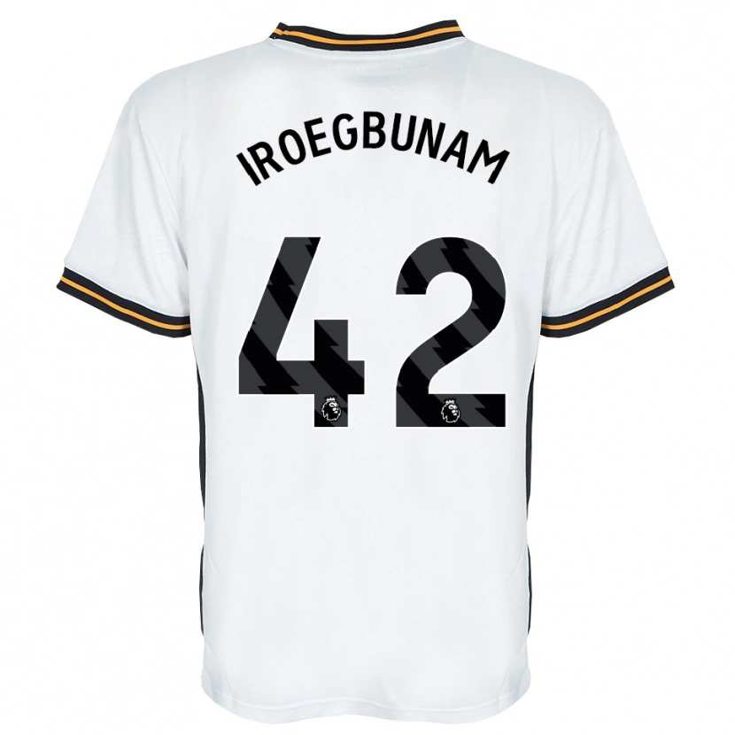 Danxen Män Tim Iroegbunam #42 Vit Orange Svart Bortatröja Matchtröjor 2026/27 Tröjor T-Tröja