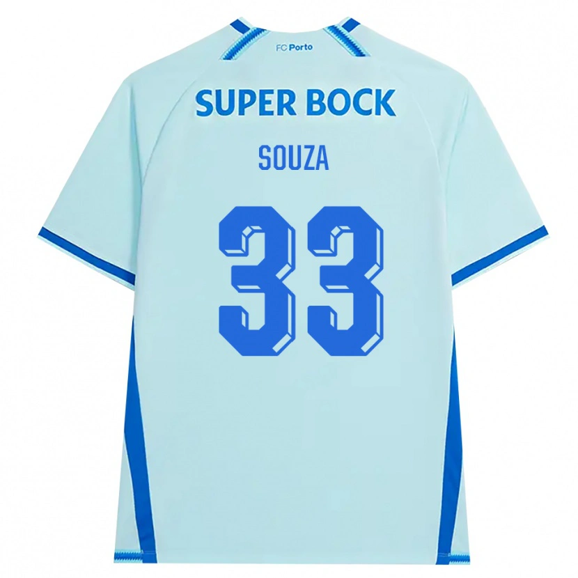 Danxen Män João Victor De Souza Menezes #33 Ljus Cyan Blå Tredjesatsen Matchtröjor 2026/27 Tröjor T-Tröja