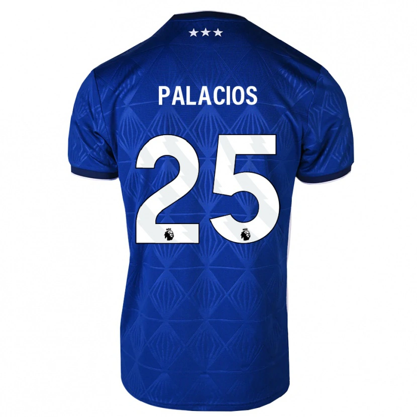 Danxen Män Exequiel Palacios #25 Mellanblå Vit Röd Hemmatröja Matchtröjor 2026/27 Tröjor T-Tröja