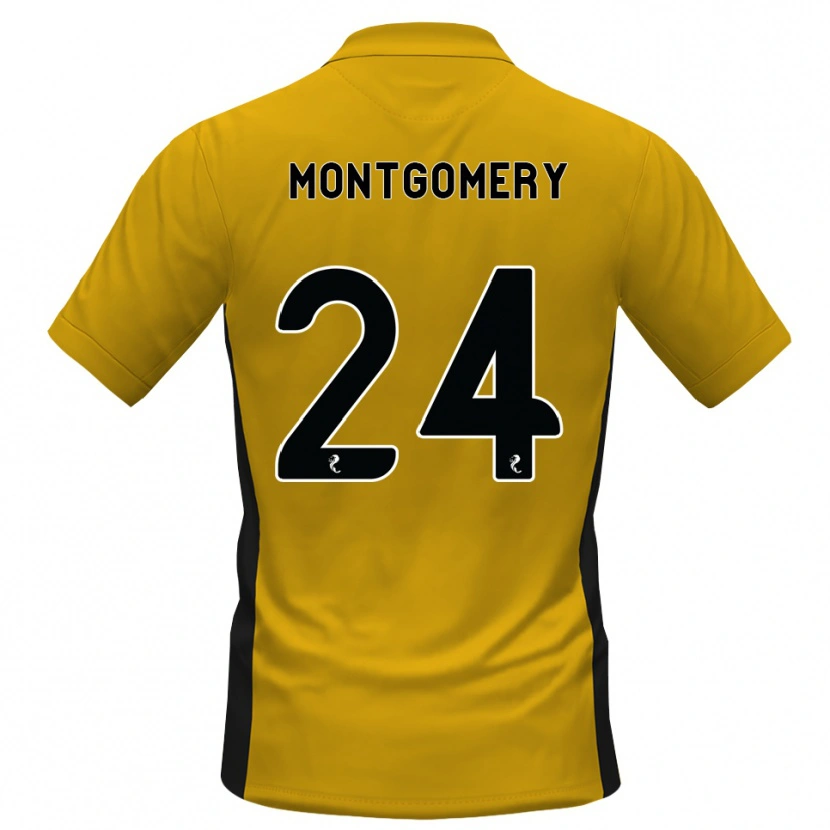 Danxen Kvinnor Adam Montgomery #24 Orange Svart Hemmatröja Matchtröjor 2026/27 Tröjor T-Tröja