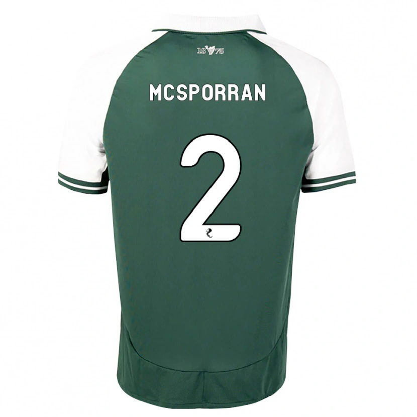 Danxen Kvinnor Arran Mcsporran #2 Havsgrön Vit Hemmatröja Matchtröjor 2026/27 Tröjor T-Tröja