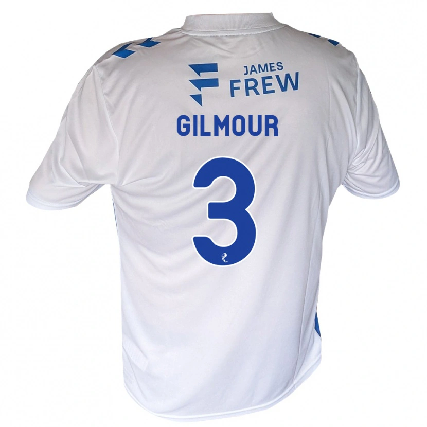 Danxen Kvinnor Josh Gilmour #3 Kungligblå Vit Hemmatröja Matchtröjor 2026/27 Tröjor T-Tröja