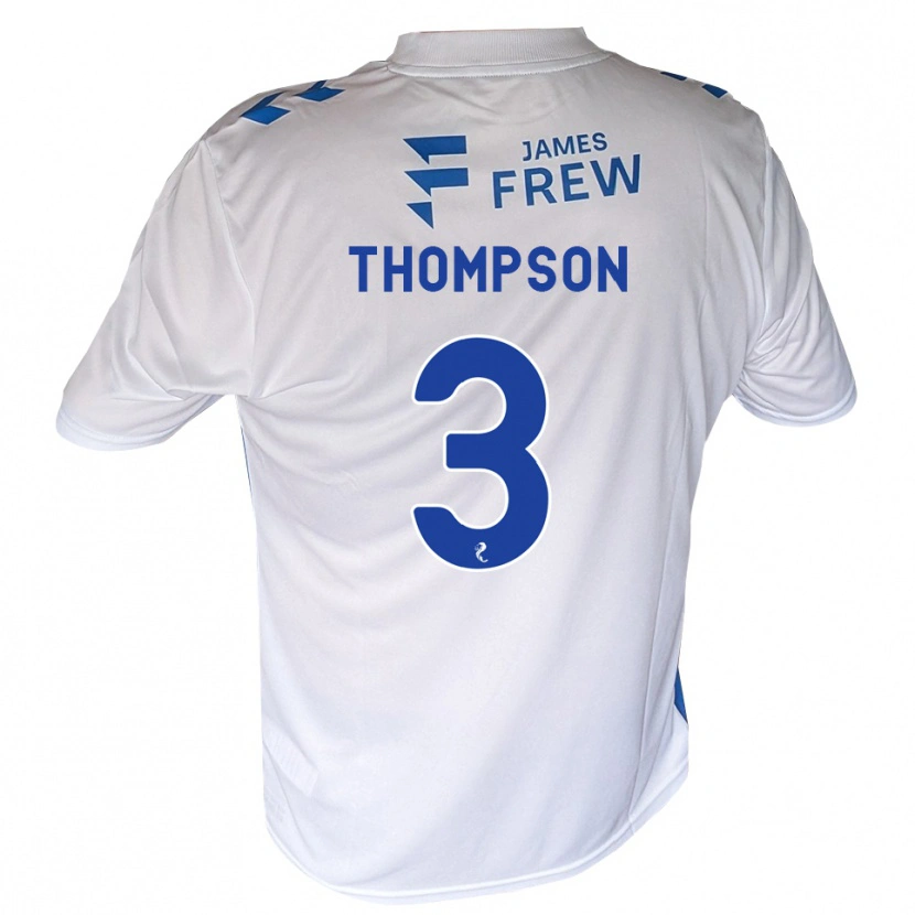 Danxen Kvinnor Dominic Thompson #3 Kungligblå Vit Hemmatröja Matchtröjor 2026/27 Tröjor T-Tröja