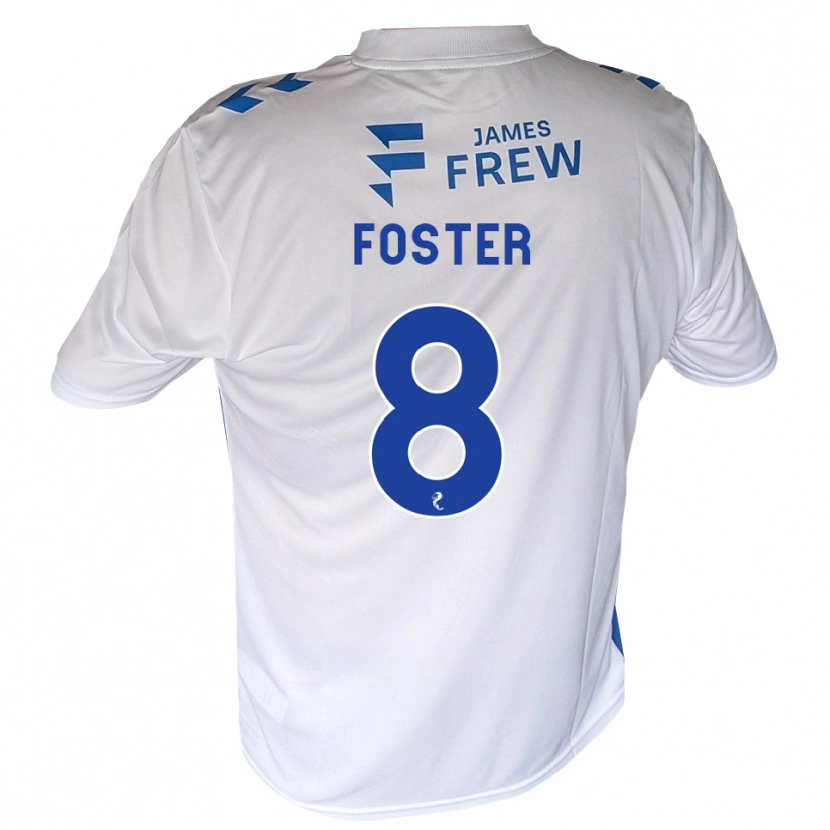 Danxen Kvinnor Logan Foster #8 Kungligblå Vit Hemmatröja Matchtröjor 2026/27 Tröjor T-Tröja