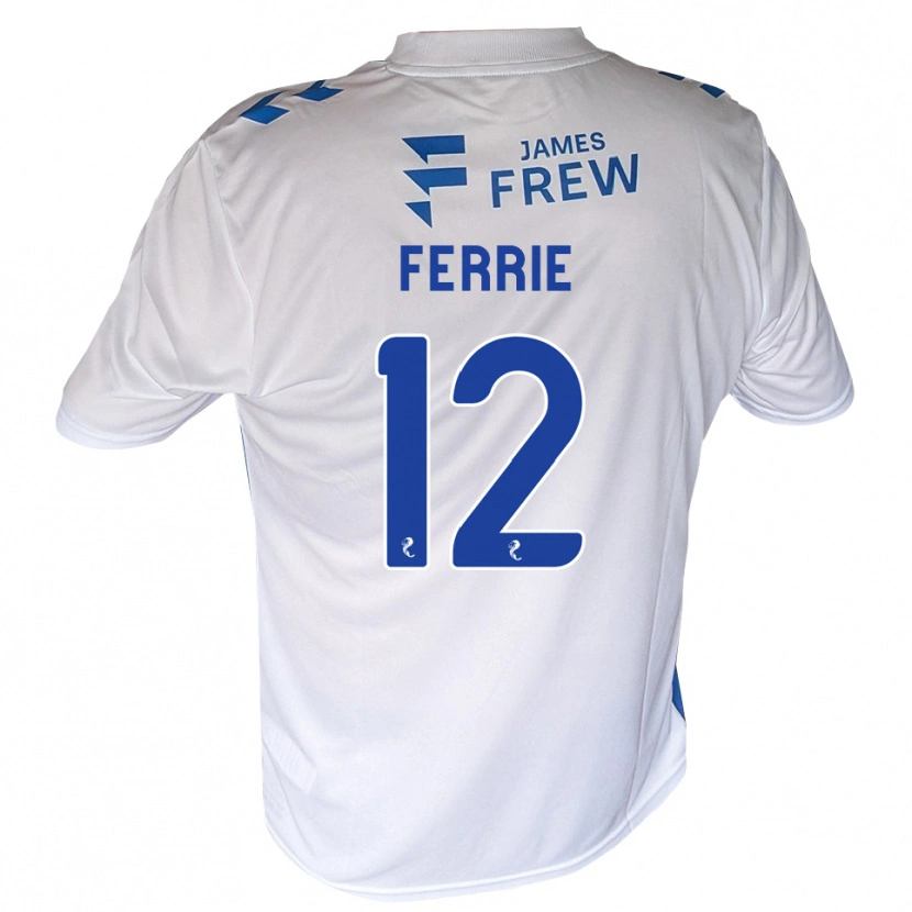 Danxen Kvinnor Calum Ferrie #12 Kungligblå Vit Hemmatröja Matchtröjor 2026/27 Tröjor T-Tröja