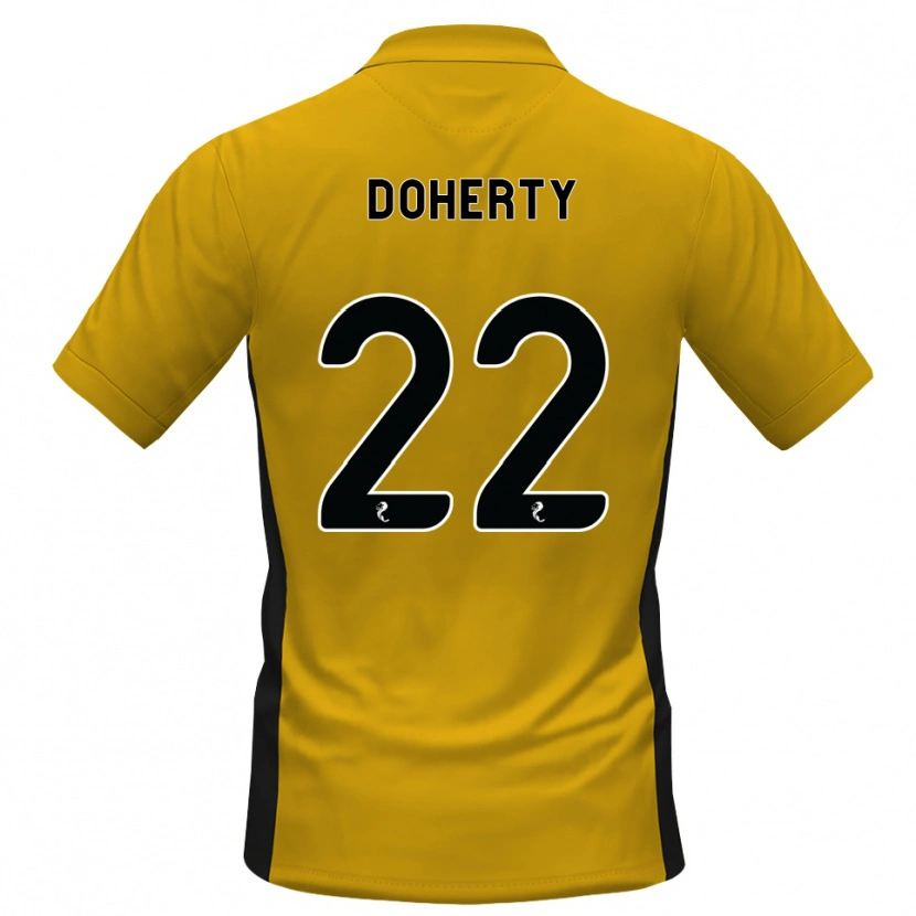 Danxen Kvinnor Jordan Doherty #22 Orange Svart Hemmatröja Matchtröjor 2026/27 Tröjor T-Tröja