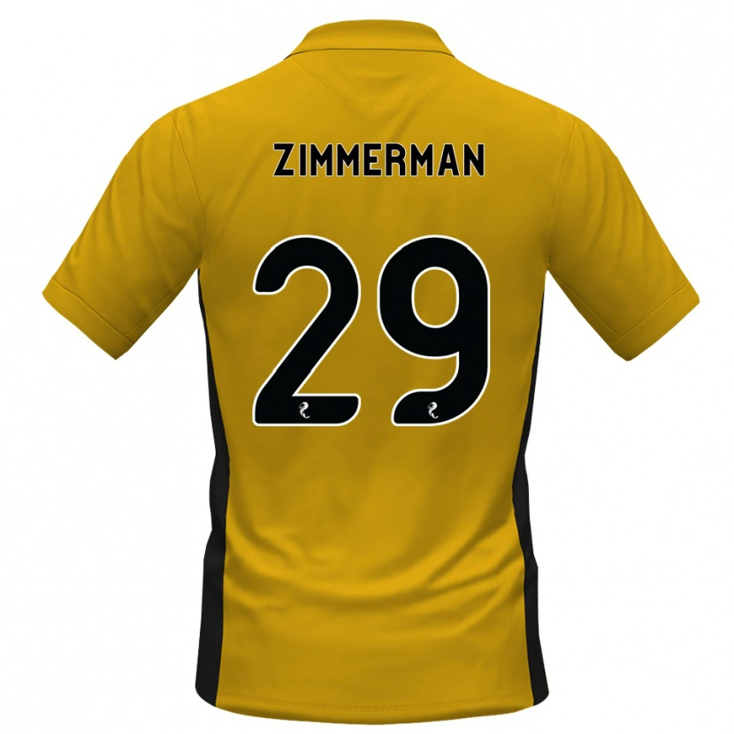 Danxen Kvinnor Joshua Zimmerman #29 Orange Svart Hemmatröja Matchtröjor 2026/27 Tröjor T-Tröja