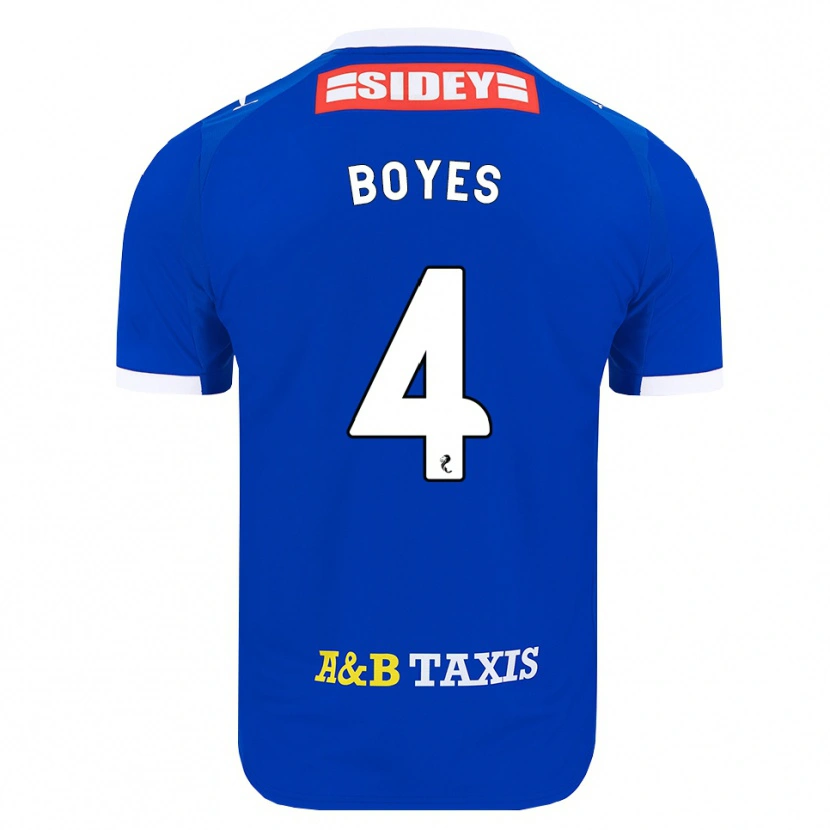 Danxen Kvinnor Morgan Boyes #4 Blå Röd Gul Hemmatröja Matchtröjor 2026/27 Tröjor T-Tröja