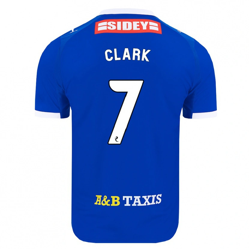 Danxen Kvinnor Arran Clark #7 Blå Röd Gul Hemmatröja Matchtröjor 2026/27 Tröjor T-Tröja