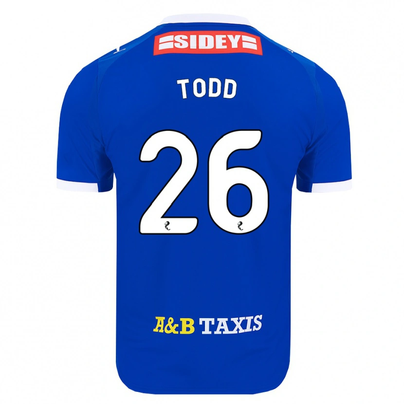 Danxen Kvinnor Matty Todd #26 Blå Röd Gul Hemmatröja Matchtröjor 2026/27 Tröjor T-Tröja