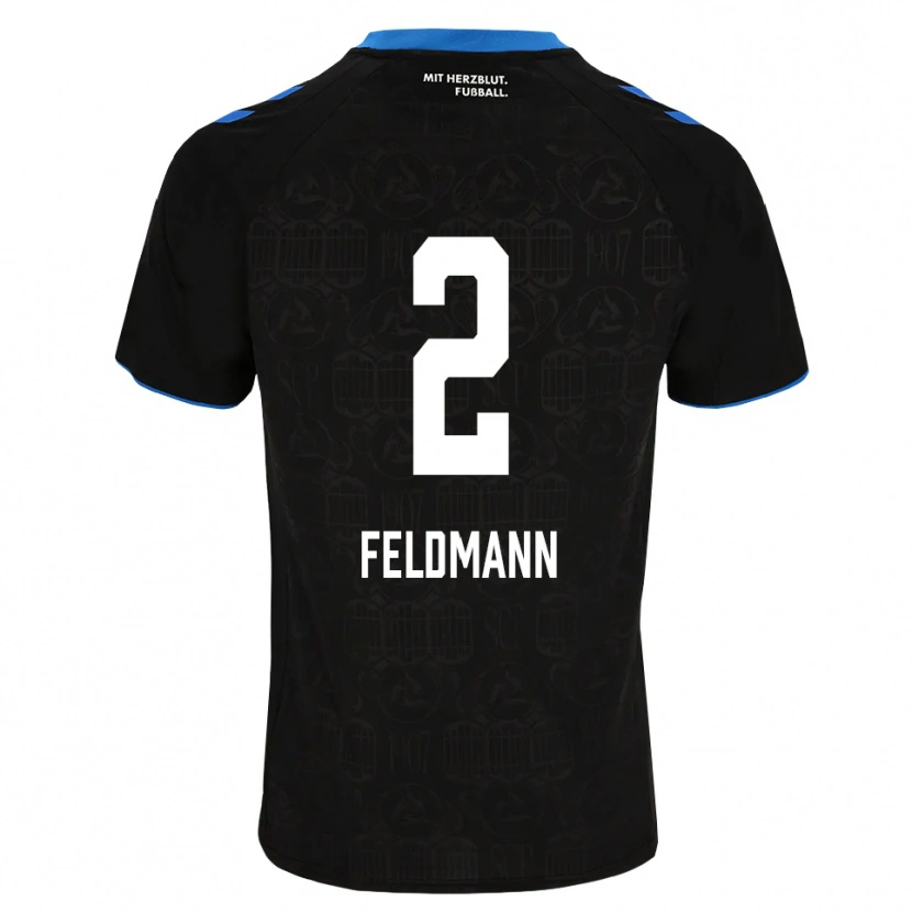 Danxen Kvinnor Ole Feldmann #2 Svart Vit Röd Hemmatröja Matchtröjor 2026/27 Tröjor T-Tröja