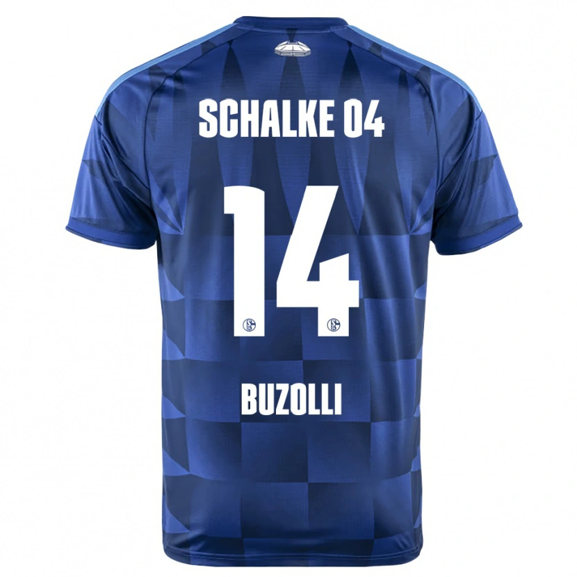 Danxen Kvinnor Andri Buzolli #14 Mörkblå Gul Vit Hemmatröja Matchtröjor 2026/27 Tröjor T-Tröja
