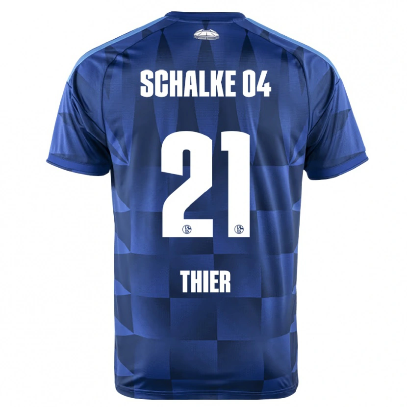 Danxen Kvinnor Silas Thier #21 Mörkblå Gul Vit Hemmatröja Matchtröjor 2026/27 Tröjor T-Tröja