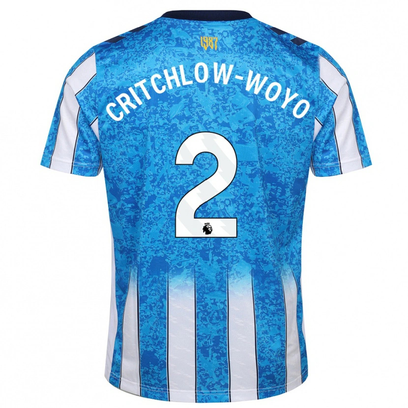 Danxen Kvinnor Tionne Critchlow-Woyo #2 Vit Blå Orange Hemmatröja Matchtröjor 2026/27 Tröjor T-Tröja