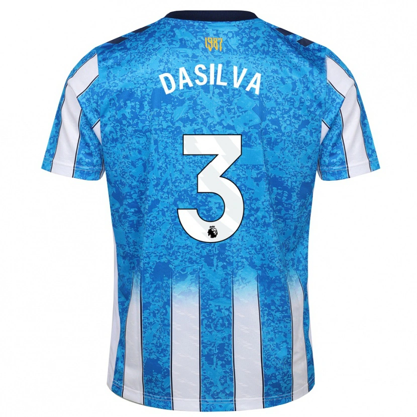 Danxen Kvinnor Jay Dasilva #3 Vit Blå Orange Hemmatröja Matchtröjor 2026/27 Tröjor T-Tröja
