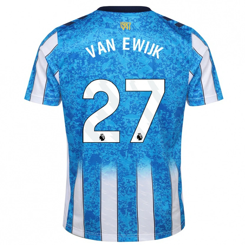 Danxen Kvinnor Milan Van Ewijk #27 Vit Blå Orange Hemmatröja Matchtröjor 2026/27 Tröjor T-Tröja