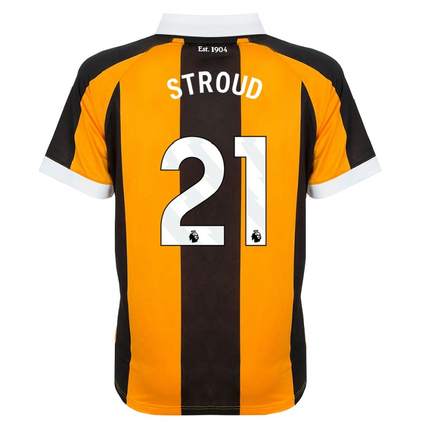 Danxen Kvinnor Elliot Stroud #21 Orange Svart Vit Hemmatröja Matchtröjor 2026/27 Tröjor T-Tröja