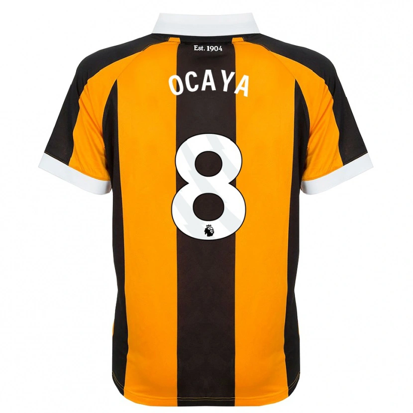 Danxen Kvinnor Josh Ocaya #8 Orange Svart Vit Hemmatröja Matchtröjor 2026/27 Tröjor T-Tröja