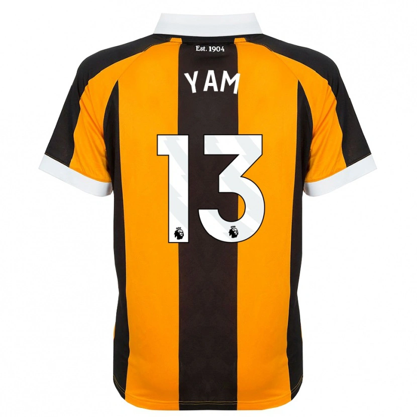 Danxen Kvinnor Callum Yam #13 Orange Svart Vit Hemmatröja Matchtröjor 2026/27 Tröjor T-Tröja