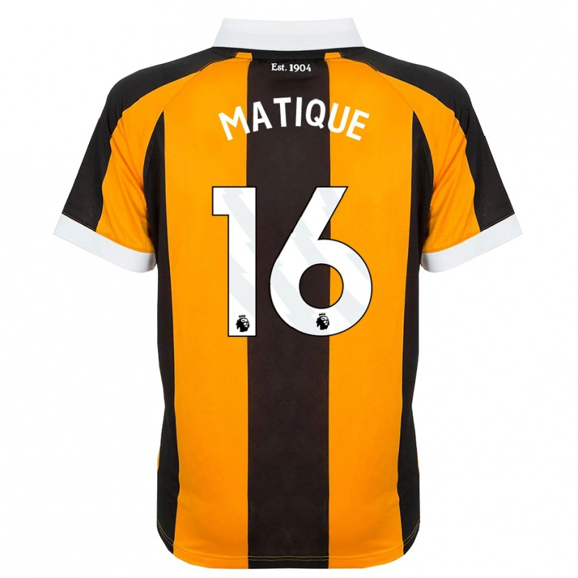 Danxen Kvinnor Albert Matique #16 Orange Svart Vit Hemmatröja Matchtröjor 2026/27 Tröjor T-Tröja