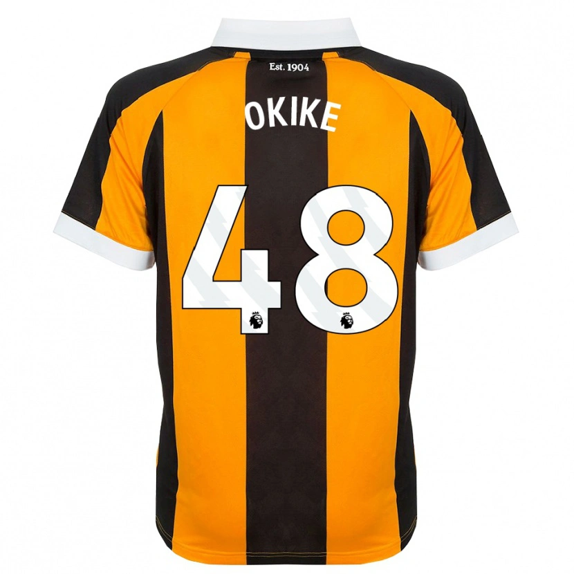 Danxen Kvinnor Calvin Okike #48 Orange Svart Vit Hemmatröja Matchtröjor 2026/27 Tröjor T-Tröja