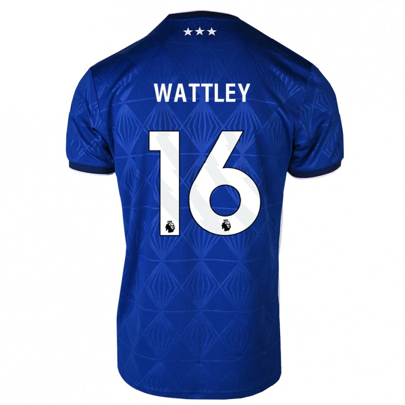 Danxen Kvinnor Zac Wattley #16 Mellanblå Vit Röd Hemmatröja Matchtröjor 2026/27 Tröjor T-Tröja