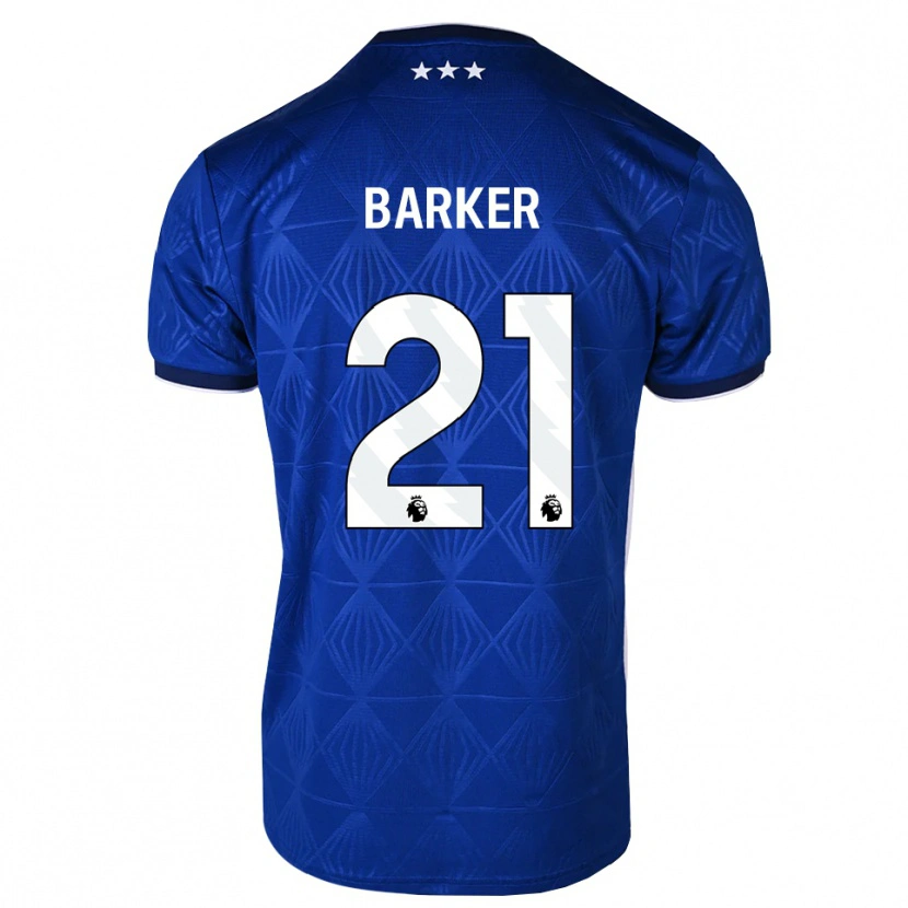 Danxen Kvinnor Maisy Barker #21 Mellanblå Vit Röd Hemmatröja Matchtröjor 2026/27 Tröjor T-Tröja